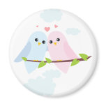 Valentine Love Birds Refrigerator Magnets