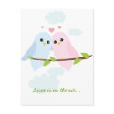Valentine Love Birds Postcard by Ruxique Valentine Love Birds Postcard
