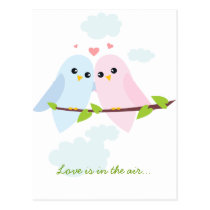 Valentine Love Birds Postcard postcards