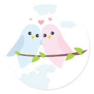 Valentine Love Birds sticker