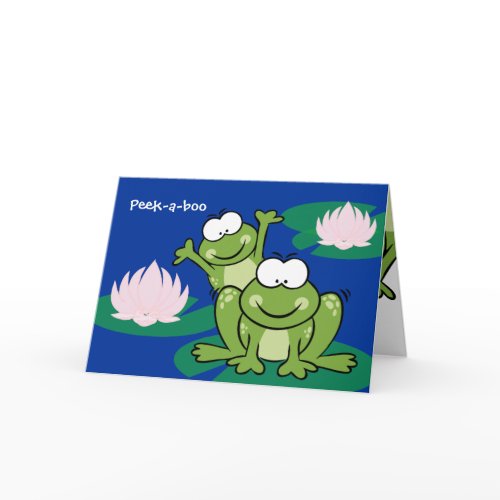Valentine Love Froggy Kids Card card