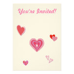 Valentine Love Hearts Custom Announcement