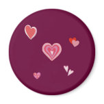 Valentine Love Hearts Fridge Magnet