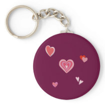 Valentine Love Hearts Keychain