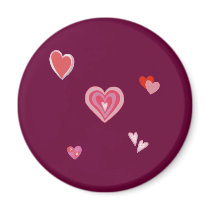 Valentine Love Hearts Fridge Magnet