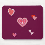 Valentine Love Hearts Mouse Pad