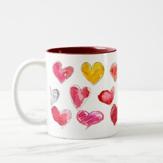 Valentine Love Hearts Mug 3 of 4 mug