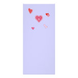 Valentine Love Hearts Personalized Rack Card