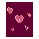 Valentine Love Hearts Post Cards