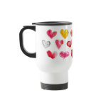 Valentine Love Hearts Travel Mug 3 of 4 mugs