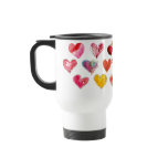 Valentine Love Hearts Travel Mug 4 of 4 mugs