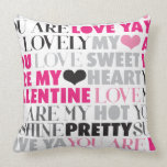 Valentine love pattern home pillow pillows