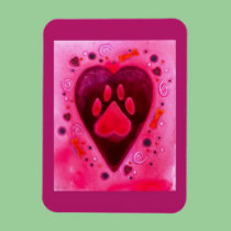 Valentine Magnet - "Puppy Love" premium magnets
