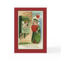 Valentine Mail Vintage Heart Art card