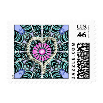 Valentine Mandala postage by petalshaman Valentine Mandala postage