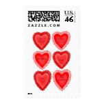 Valentine Message Hearts Postage