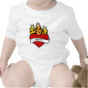 Valentine Mom Heart Tattoo Baby Shirt by jgh96sbc Valentine Mom Heart Tattoo Baby Shirt