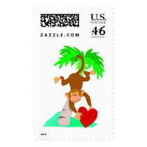Valentine Monkey postage