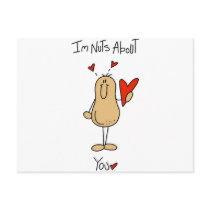 Valentine Nuts About You Postcard