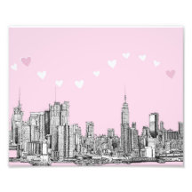 Valentine NYC pink Art Photo