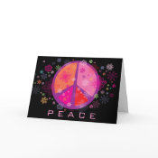Valentine Peace Sign card