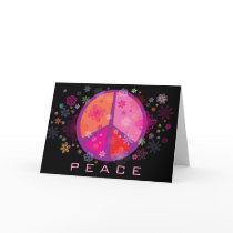 Valentine Peace Sign cards