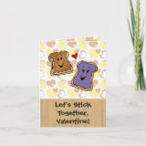 Valentine Peanut Butter and Jelly Greeting Cards