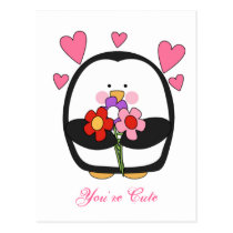 Valentine Penguin postcards