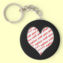 Valentine Photo Frame keychains