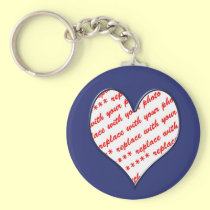 Valentine Photo Frame keychains