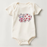Valentine pig onesies tshirt
