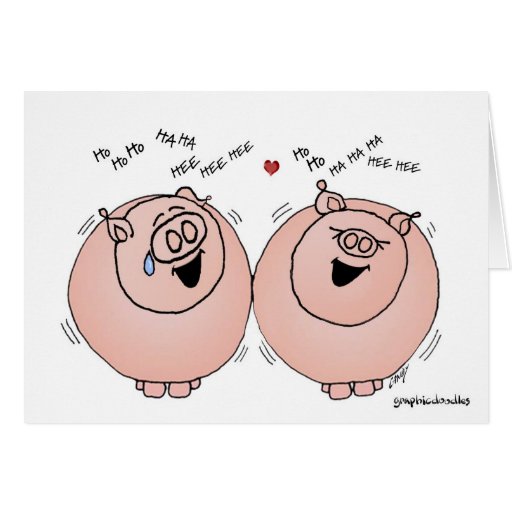 Valentine Pigs Card Zazzle