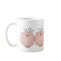 Valentine Pigs Laughing! Mugs