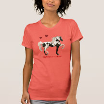 Valentine Pinto Arab Horse Woman's Shirt