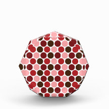 Valentine Polka Dots Acrylic Award
