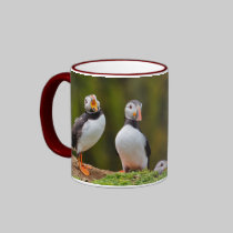 Valentine Puffin Mug by Welshpixels Valentine Puffin Mug