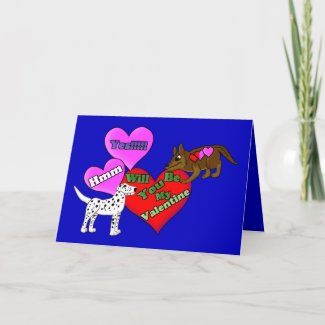 Valentine Pups card