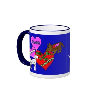 Valentine Pups mug