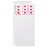 Valentine Red Heart Cards Customized Rack Card
