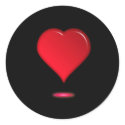 Valentine Red Heart Exclamation stickers