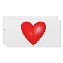 Valentine Red Heart Photo Card Template