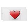 Valentine Red Heart Photo Card Template