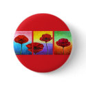 Valentine Red Poppies Painting - Multi buttons