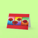 Valentine Red Poppies Painting - Multi cards