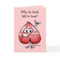 Valentine Riddle Foolish Love Card