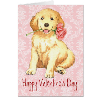 Golden Retriever Valentine Cards | Zazzle