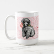 Valentine Rose Miniature Poodle Mug