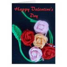 Valentine roses greeting cards