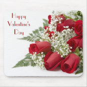 Valentine Roses Mousepad mousepad