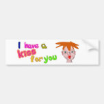 Valentine’s Day funny kiss Bumper Sticker